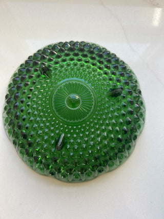 Anchor Hocking "Forest Green" glass dish-RSV