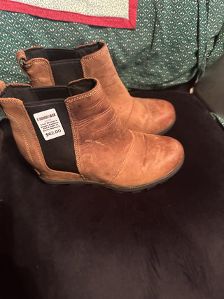 Sorel Women's Brown Platform Size 8  Joan of Arctic Wedge II Chelsea  #63 VV MTS|130517