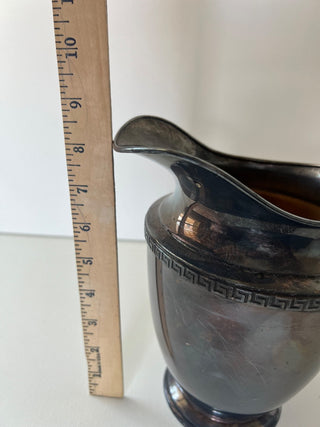 Vintage silver plated water pitcher|72062
