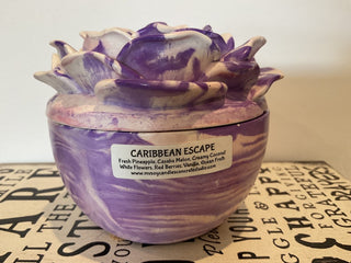 10 oz Lg-Handmade Rose Vessel Candle|109446