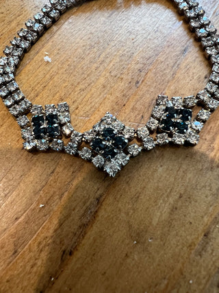 40s Art Deco Rhinestone Bracelet MTS|130728