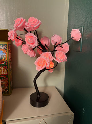 Pink Rose Light Up Tree MTS