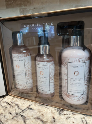 Charlie Tate London Vintage Rose & Vetiver Bathing Collection RCD