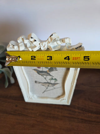 ShabbyChic Birds on Burlap Frame