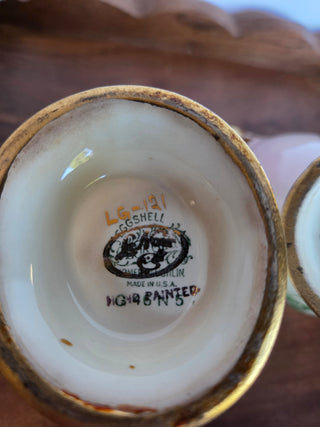 Pink Homer Laughlin Cream/Sugar Set