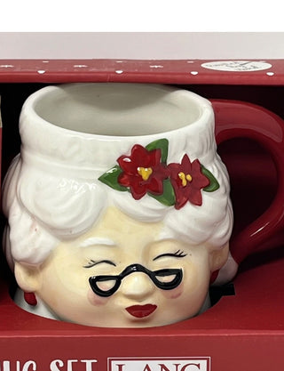 LANG Winking Santa and Mrs. Claus , Hand Painted-RSV|126784