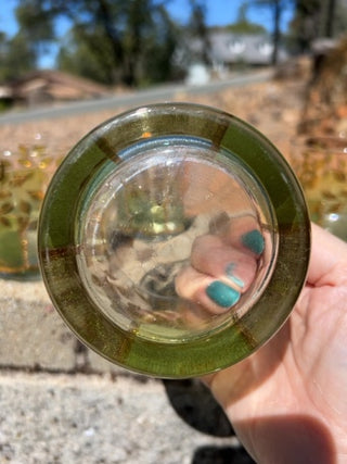 SET OF 6 vintage Culver Starlyte mid-century lowball glasses