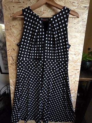 Women's - Liz Claiborne | B&W Polka Dot Dress (16)