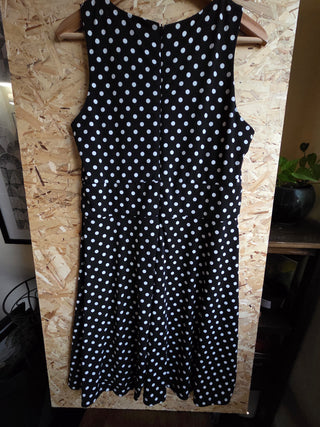 Women's - Liz Claiborne | B&W Polka Dot Dress (16)