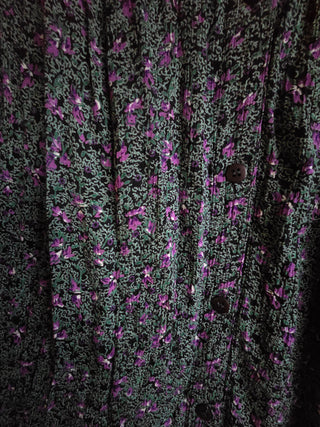 Women's - Vtg Dark Multi-color Skirt (M/L)
