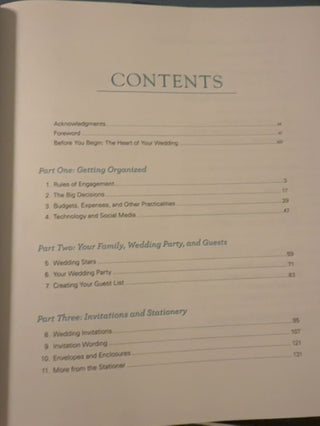 Wedding etiquette