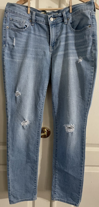 Distressed Blue Jeans Size 8 MTS