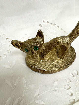 MCM Cat with Green Eyes Ring Holder RSV|91069