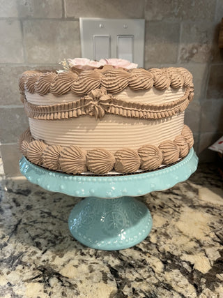 Faux Round Iced Cake with Roses RCD|75734