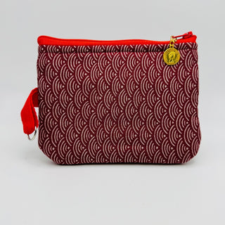 Handmade Coin Bag - Red Waves - RCD|135325