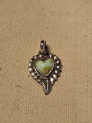 .925 silver green turquoise kingman pendant|88400