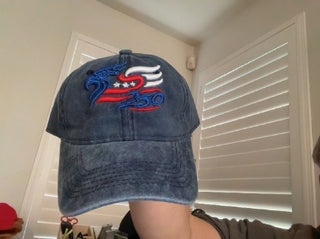 hat blue 250 independence