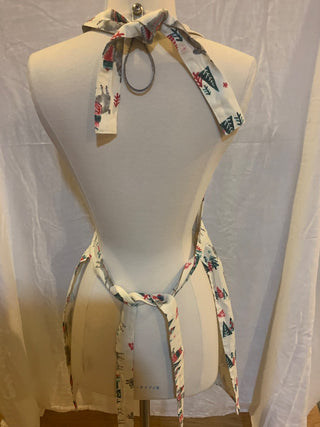 LLama Christmas apron w/pockets MTS|141390