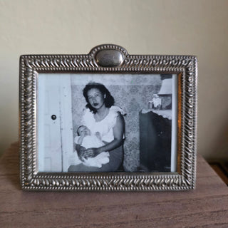 Small Silver Plated Frame w/ Vtg Photo