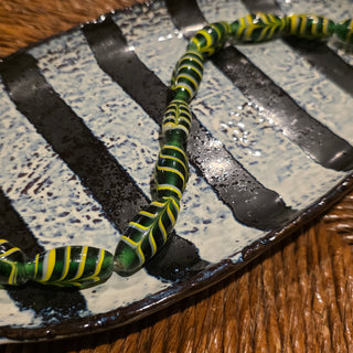 Mudpie | B&W Striped Oval Plate