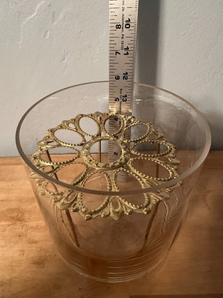 Vase Clear 6" with stem stand MTS|125981