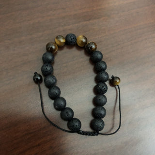 Tigers Eye Lava Bead Bracelet RSV