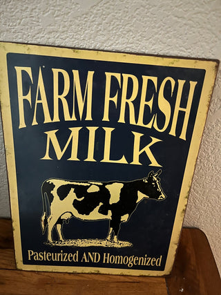 Farm Fresh Milk Tin Picture RCD