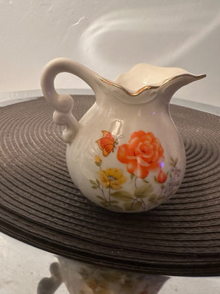 Pitcher Creamer Orange Floral MTS|128643