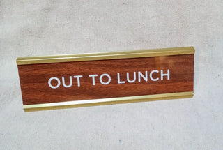 MW 'Out to Lunch' Sign MTS