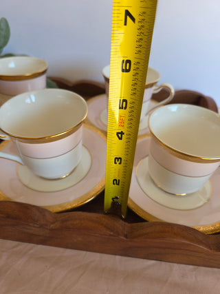 Mary Kay 40th Anniv. Set of 4 Teacups/Saucers