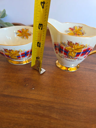 Royal Canadian Tartan Cream & Sugar Set