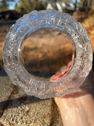 KW vintage Kosta Boda "Rhapsody" glass bowl designed by Kjell Engman in Sweden