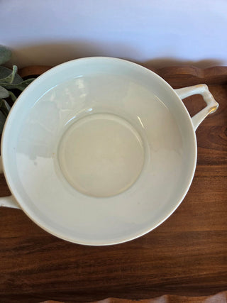Antique Union China Floral Covered Dish
