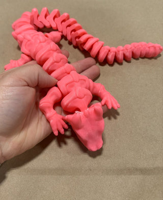 Skeleton Dragon Wiggly Hot Pink RV|87427