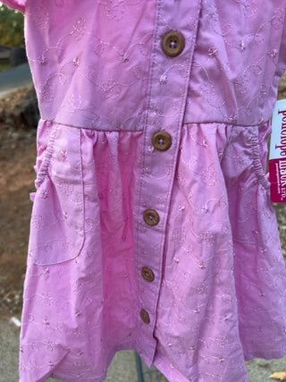 NWT Penelope Mack Size 3T pink flutter sleeve dress