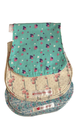 Set of 3 Vintage Burpcloths Stiched with Love RSV|157195