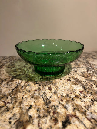 Green Glass Bowl    MTS