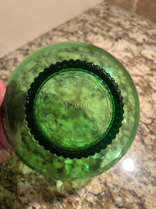 Green Glass Bowl    MTS