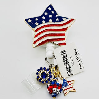 Patriotic Star Retractable Badge Holder|76198