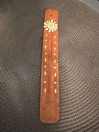 Incense Boat w/Sun, wood MTS|94952