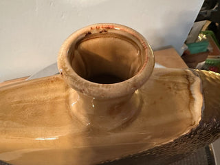 Vase Bottle Metallic Glazed MTS|132018