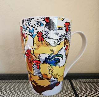 30% off - Roosters Porcelain Mug