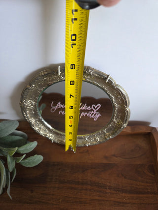 Silver Round Mirror- Really Pretty