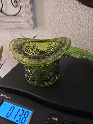 Vintage Fenton green hat|111053