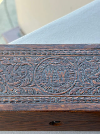 Antique (1860-80) Wheeler & Wilson sewing machine wood accessory Box