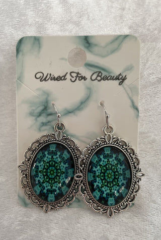 ornate oval earrings RSV