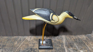 Hand carved Yellow Shorebird RSV