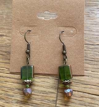 Earrings Green RSV|70142