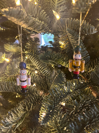 Mini Wood Soldier Ornaments, Set of 2    MTS|131720