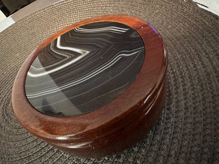 Hand Turned Trinket Onyx Box MTS
